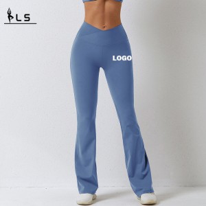 SC101011 Bốn chiều kéo dài 78%nylon và 22% Spandex Scrunch Leggings quần yoga cho phụnữ