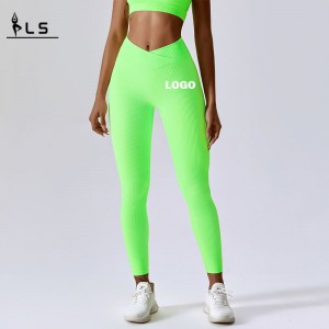 SC10108 Nữ Yoga quần hoạt động mặc quần legging phòng tập thể dục liền mạch