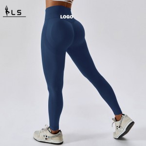 SC10126 Tùy chỉnhnhãn tập thể dục Yoga Quần legging quần legging Shiny Spandex Shiny For Women 2023
