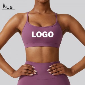 SC10168 Hỗ trợ mềmnén Yoga Sexy Sports Bra Back Back Yoga Thể thao áongực có tác động cao được đệm
