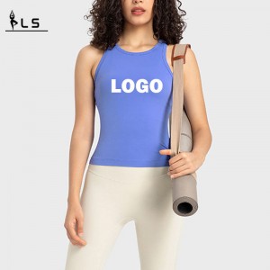 SC10242 Nén áo yoga croped tops với pads tập luyện tập thể dục yoga áongực cắt crops padded padded