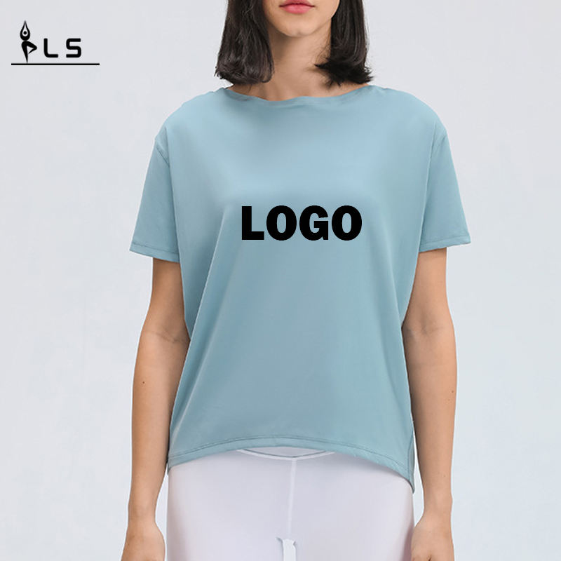 SC10266 Logo tùy chỉnh Yoga Áo sơ mi tập luyện tập luyện yoga áo yogangắn thể thao tập luyện yoga dễ dàng