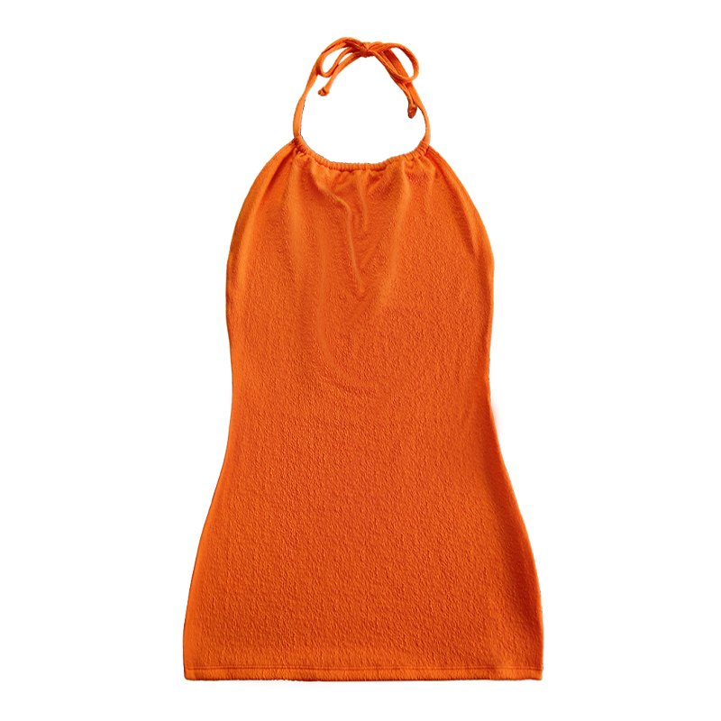 Áo tắm dây đeo bằng dây đeo bằng vải dây đeo màu cam